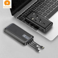 WUW U39 Power bank 10000mah with 4 Output Cables