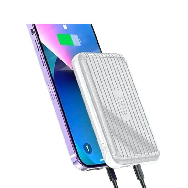 WUW - Y104 - Magnetic Wireless Powerbank - Silver