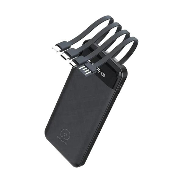 WUW - Y131 - 20000mAh Power Bank With Built In 4 Cabes
