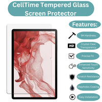 CellTime Tempered Glass Screen Guard for Galaxy Tab S9 (11")