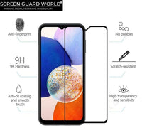 Shockproof Clear Case Pouch and 9D Tempered Glass Protector for Samsung A34