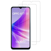 Tempered Glass Screen Protector For Oppo A77 5G (2022) (Pack of 2)