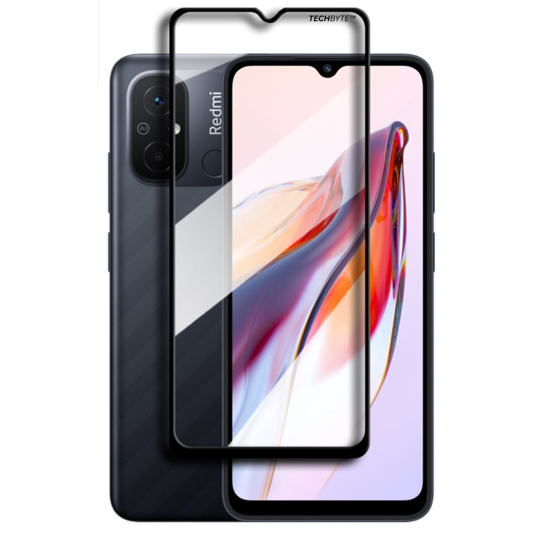 TechByte Tempered Glass Screen Protector for Xiaomi Redmi 12C (2023)