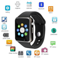 A1 - Smart Watch Mobile Inbuild Camera Supporting 3G/4G SIM - Black