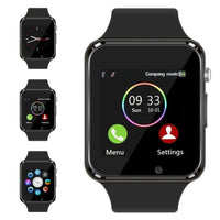 A1 - Smart Watch Mobile Inbuild Camera Supporting 3G/4G SIM - Black