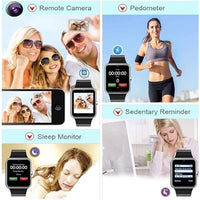A1 - Smart Watch Mobile Inbuild Camera Supporting 3G/4G SIM - Black