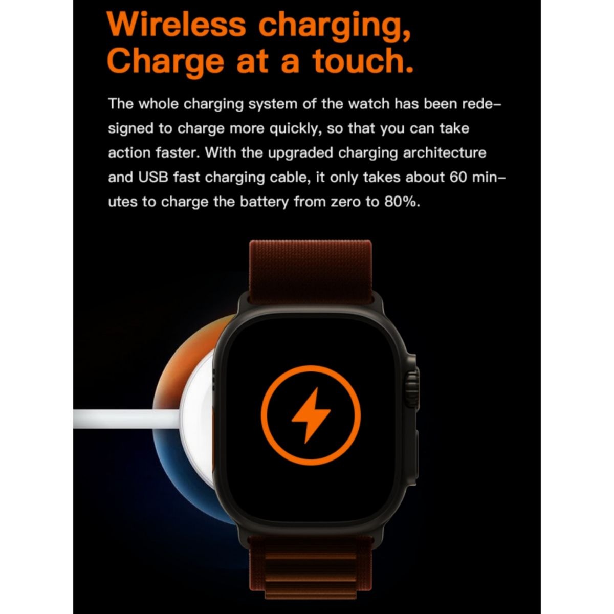 Black Fitness Tracker Smart Watch