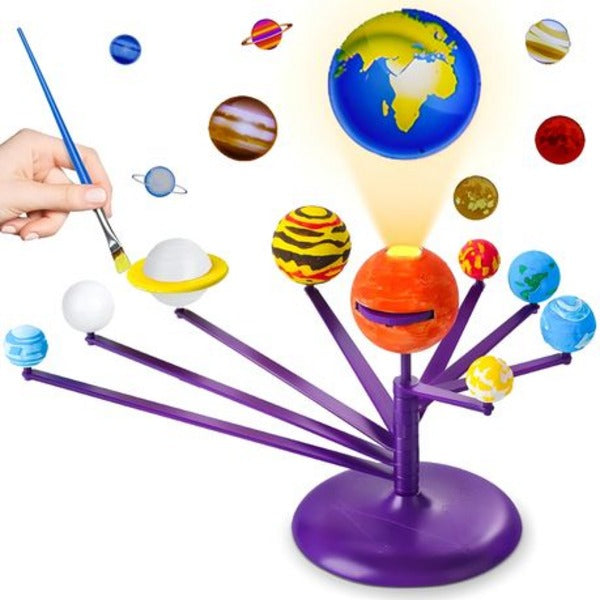 STEM Solar System Planetarium Model Kit Set for Kids Children