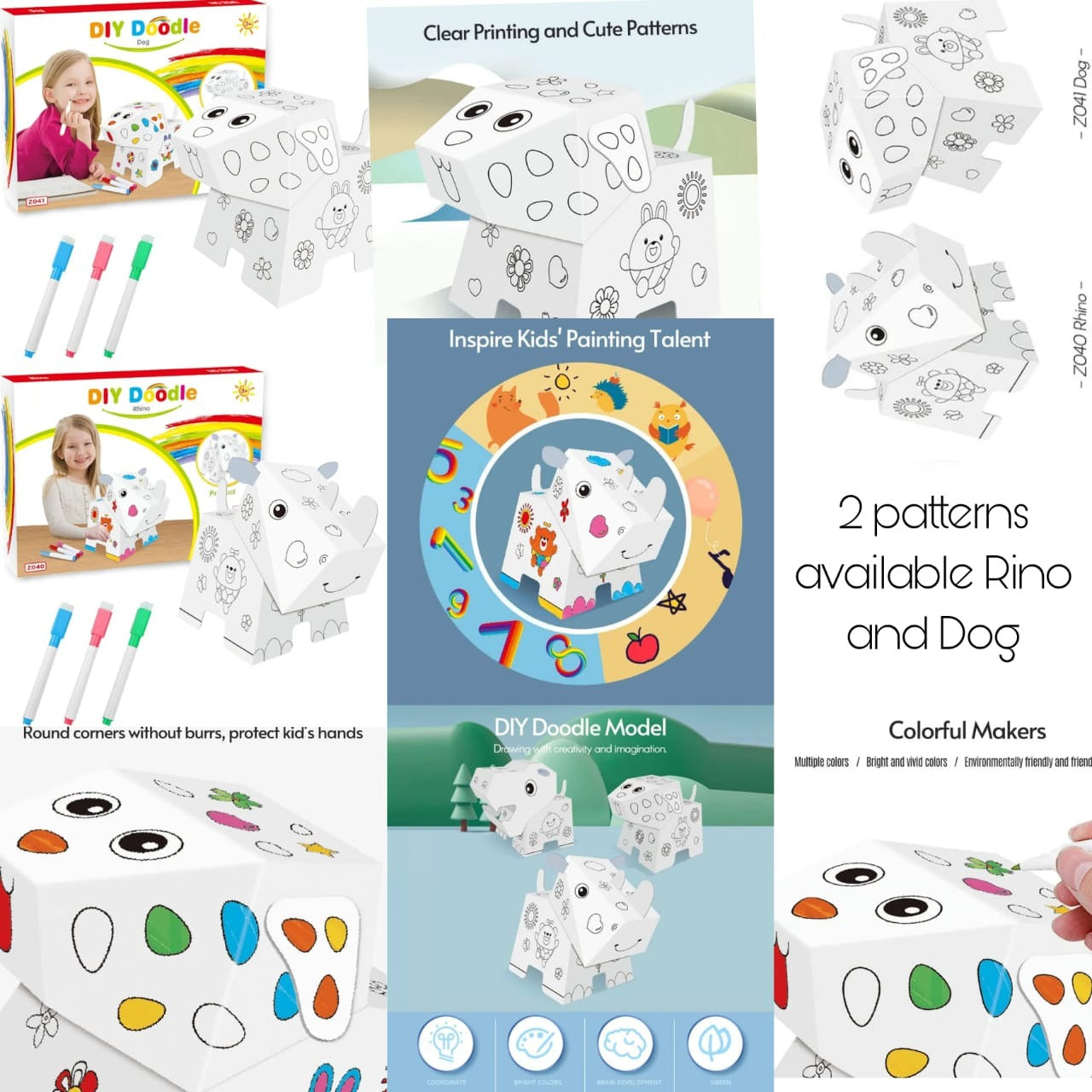 3D DIY Doodle Dog - Colouring Your Own Dog