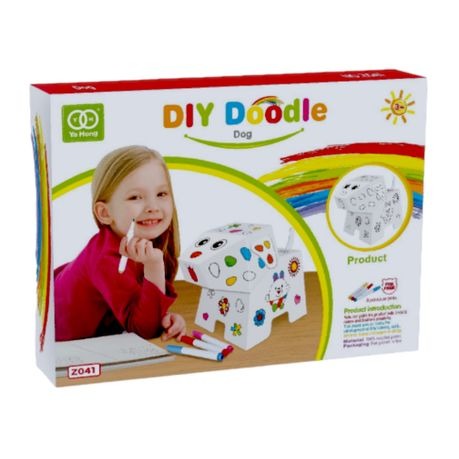 3D DIY Doodle Dog - Colouring Your Own Dog
