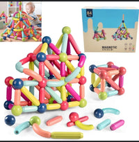 Magnetic Building Sticks Blocks Kids Toys Fun & Educational Montessori Toys