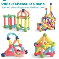 Magnetic Building Sticks Blocks Kids Toys Fun & Educational Montessori Toys