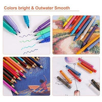 150 Piece Kids Art Set Crayon Oil Pastel Painting Drawing Case Kit
