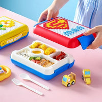 Novelty Kiddies Lunch Box with Cutlery Multi-Compartment DIY Lunch Box