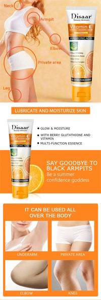Disaar Vitamin C Underarm Whitening Cream Sensitive Areas Whiten Brighten Lotion
