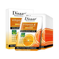 Disaar Vitamin C Hyaluronic Acid Face Mask 10 Pieces