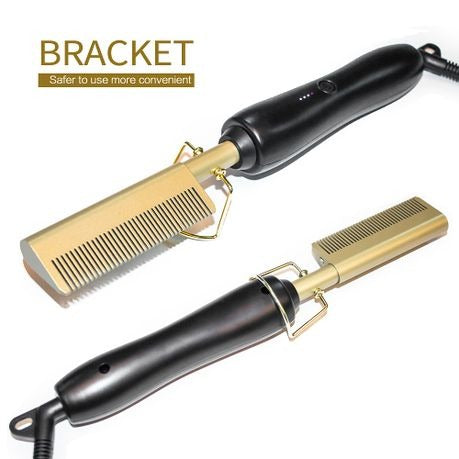 Electric Straight & Curly Hair Styling Hot Comb