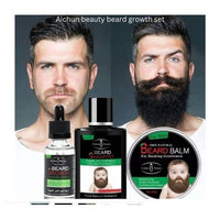 Aichun Beauty Beard Care Products, Derma Roller & Small Beard Brush