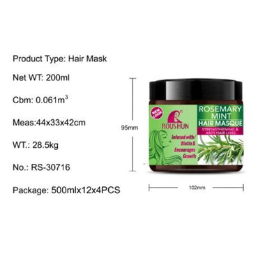 Roushun Rosemary Hair Masque - 2 Pack