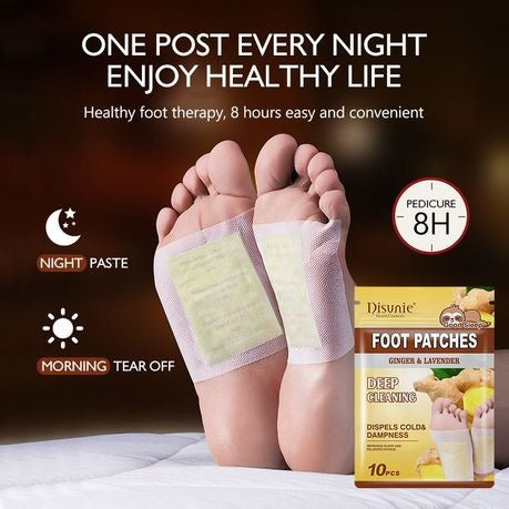 Deep Cleansing Foot Patch With Ginger & Lavender Extract 10 Pieces