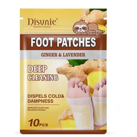 Deep Cleansing Foot Patch With Ginger & Lavender Extract 10 Pieces