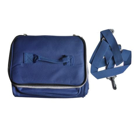 12 Can Insulated Picnic Cooler Bag & Lunch Bag - Blue