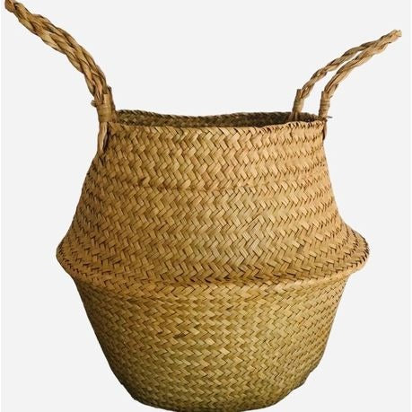 Seagrass Belly Planter Basket - Medium