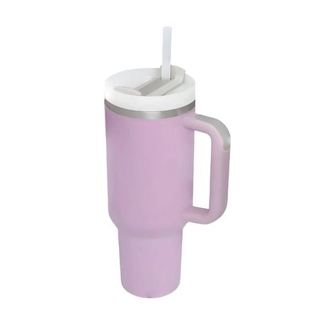 1.2L Tumbler with Handle Straw Lid, Stainless Steel Travel Mug