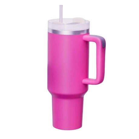 1.2L Tumbler with Handle Straw Lid, Stainless Steel Travel Mug