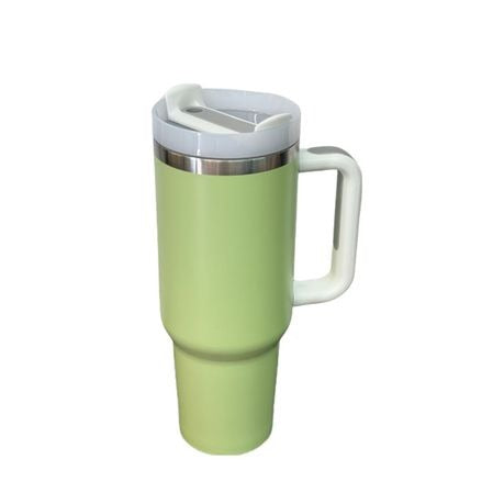 1.2L Tumbler with Handle Straw Lid, Stainless Steel Travel Mug