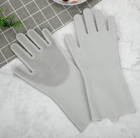 Magic Silicone Dish Scrubber Glove Dishwashing Gloves