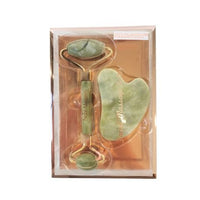 Kissinger Facial Jade Roller Massager & Gua Sha Set - Genuine Jade