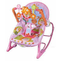 Totland Infant to Toddler Baby Musical Rocker - Pink