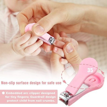 7 in 1 Essential Baby Healthcare & Grooming Kit - Pink