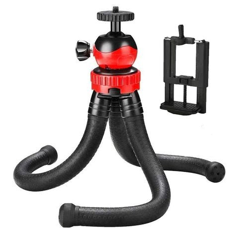 Octopus Tripod with Phone Holder for Phone and Camera-12 inch/ 30.5cm