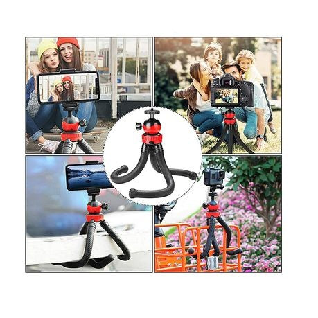 Octopus Tripod with Phone Holder for Phone and Camera-12 inch/ 30.5cm