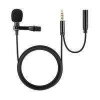 Techme 3.5mm Aux & 3.5mm Jack Lavalier Omni-Directional Microphone with Bag