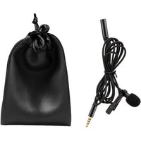 Techme 3.5mm Aux & 3.5mm Jack Lavalier Omni-Directional Microphone with Bag