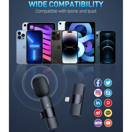 Wireless Microphone - Compatible with iPhone/Type-c