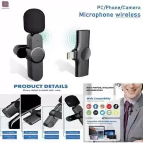Wireless Microphone - Compatible with iPhone/Type-c