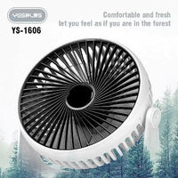 Yesplus - YS-1606 - Adjustable Desk Fan - White