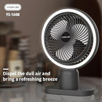 YESPLUS - YS-1608 - Desktop Fill Night Light Circulation Fan - Green