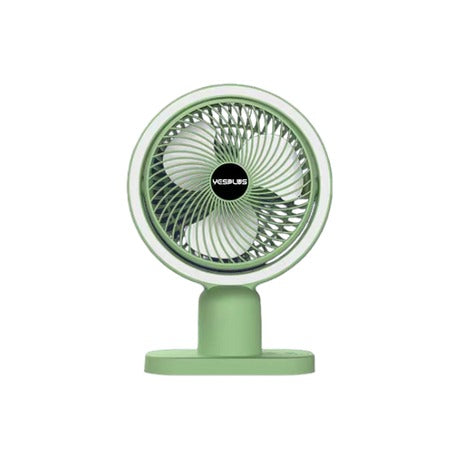 YESPLUS - YS-1608 - Desktop Fill Night Light Circulation Fan - Green