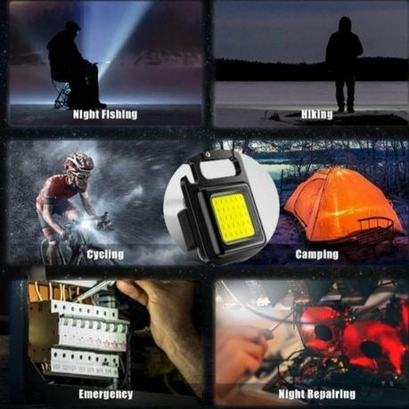 A1 - Portable Rechargeable Keychain Light - Black