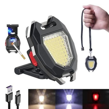 LED Rechargeable Multifunction Keychain Camping Light