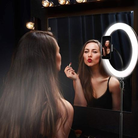 12 Inch Ring Light with 210Cm Tripod Selfie Ring Light For Live /Make up