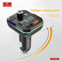 EARLDOM - ET-M86 - 3.1A - Wireless Car FM Transmitter / Modulator - Black