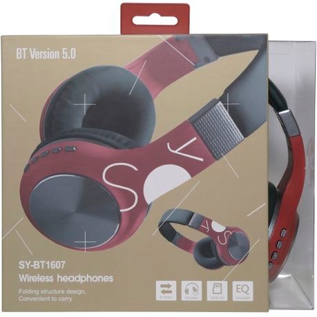 Soul Tech Sy-BT1607 Wireless Foldable Headphones - Navy Steel