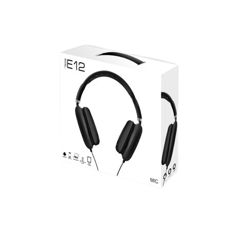 Wire Headphones - E12 - Call Control Over Ear Headphones