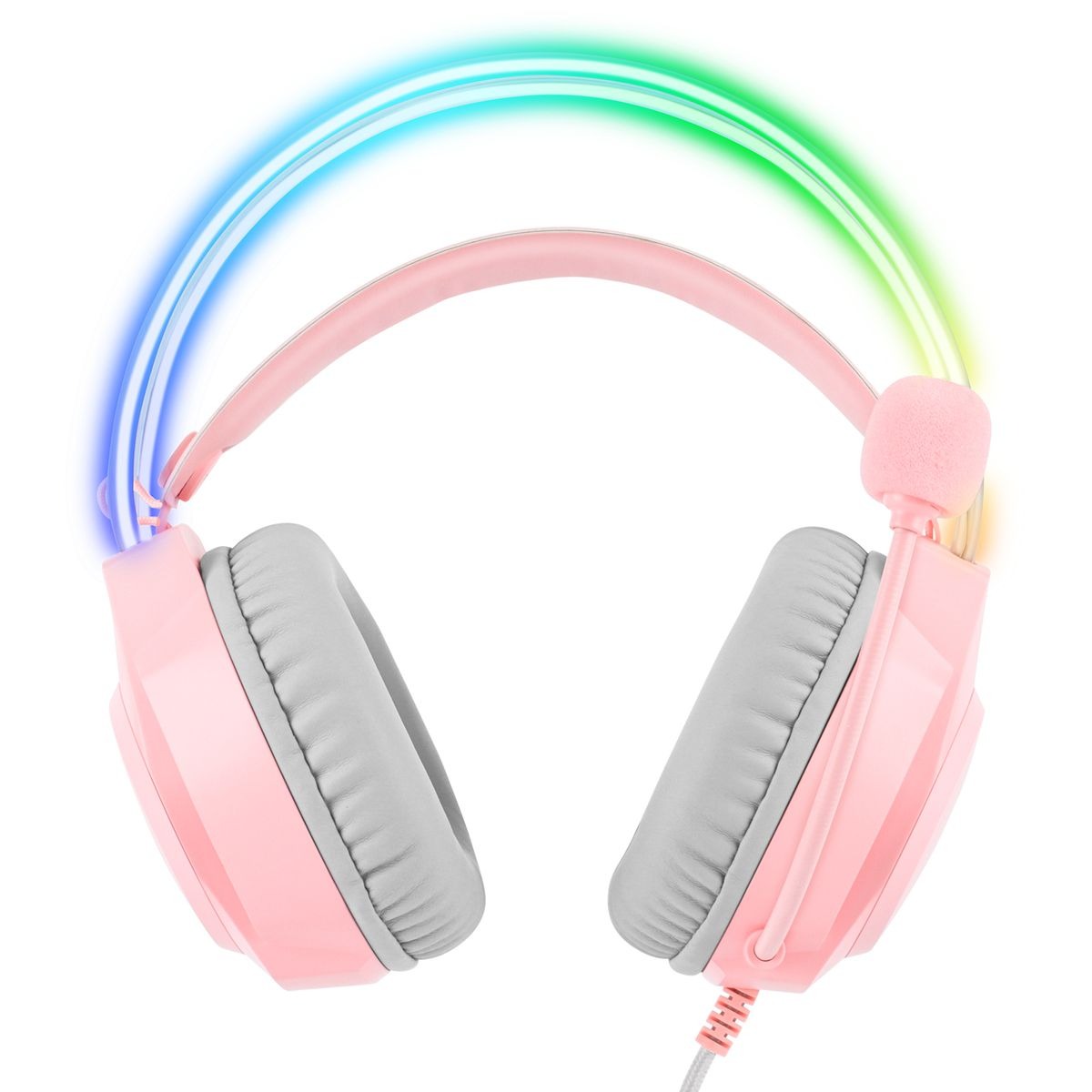 Neon Magic RGB Lighting Noise Reduction Wired Headphon Onikuma X26 3.5mm